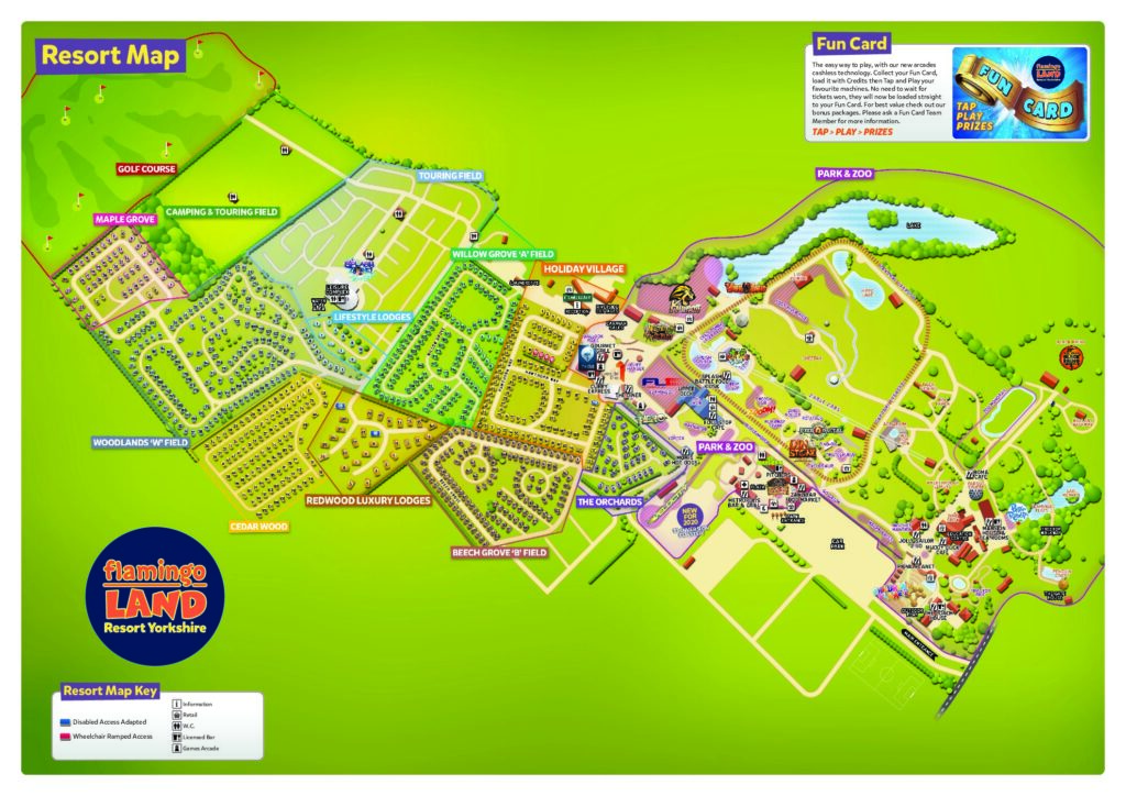 Flamingo Land map